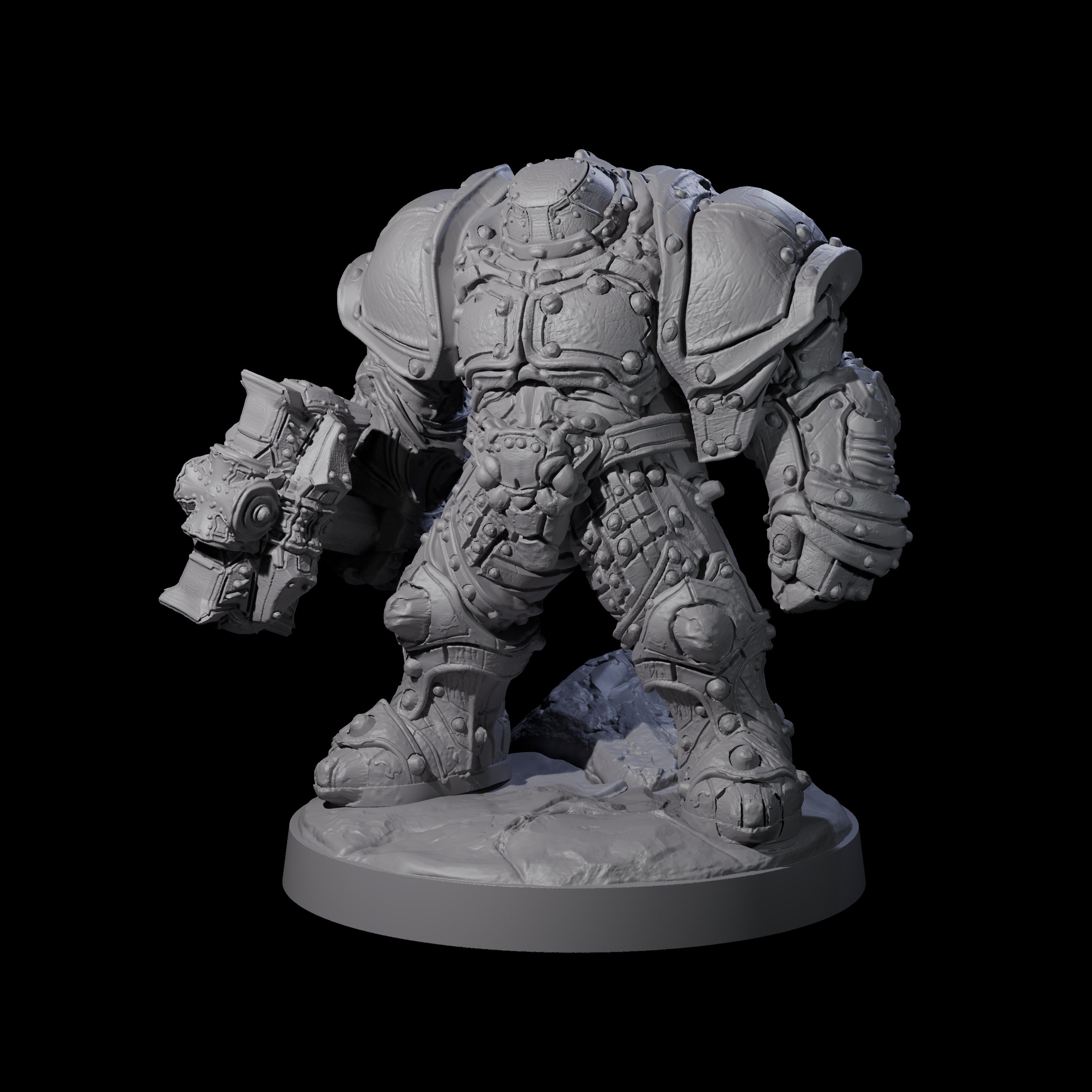 Imposing Warforged Juggernauts A Miniature for Dungeons and Dragons, Pathfinder or other TTRPGs