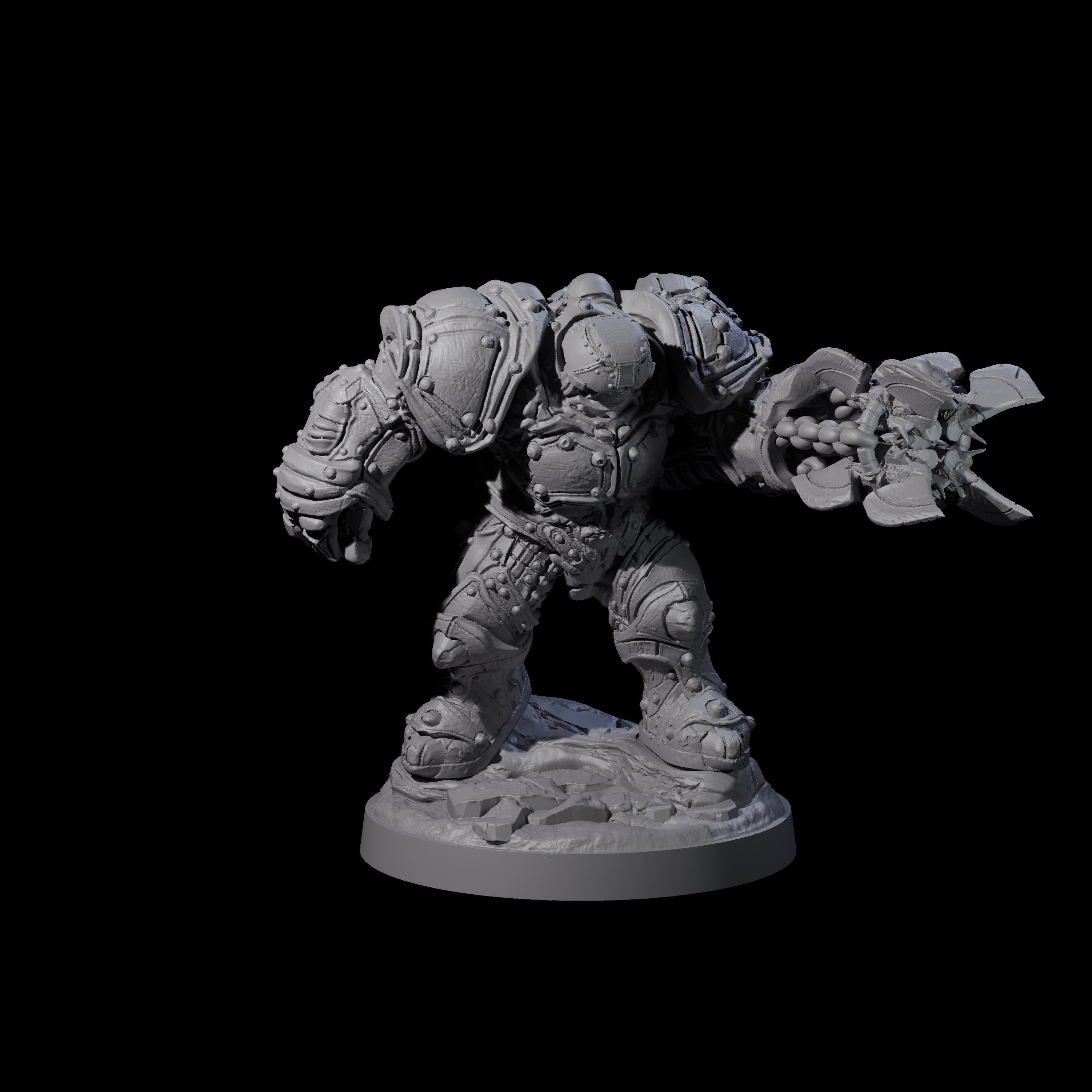 Imposing Warforged Juggernauts B Miniature for Dungeons and Dragons, Pathfinder or other TTRPGs