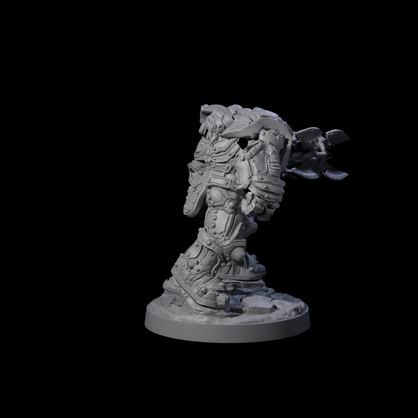 Imposing Warforged Juggernauts B Miniature for Dungeons and Dragons, Pathfinder or other TTRPGs