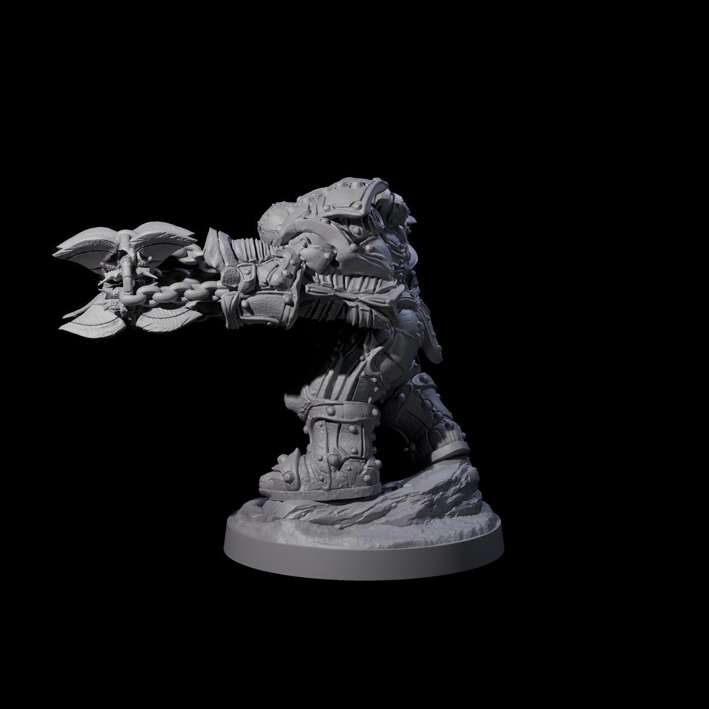 Imposing Warforged Juggernauts B Miniature for Dungeons and Dragons, Pathfinder or other TTRPGs