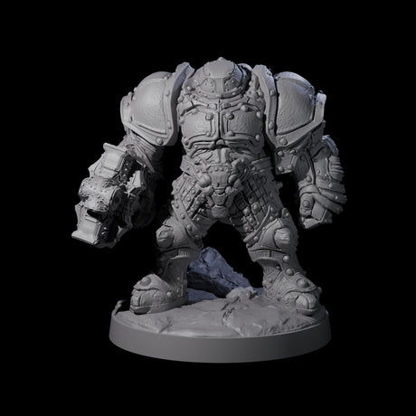 Imposing Warforged Juggernauts Miniature for Dungeons and Dragons, Pathfinder or other TTRPGs