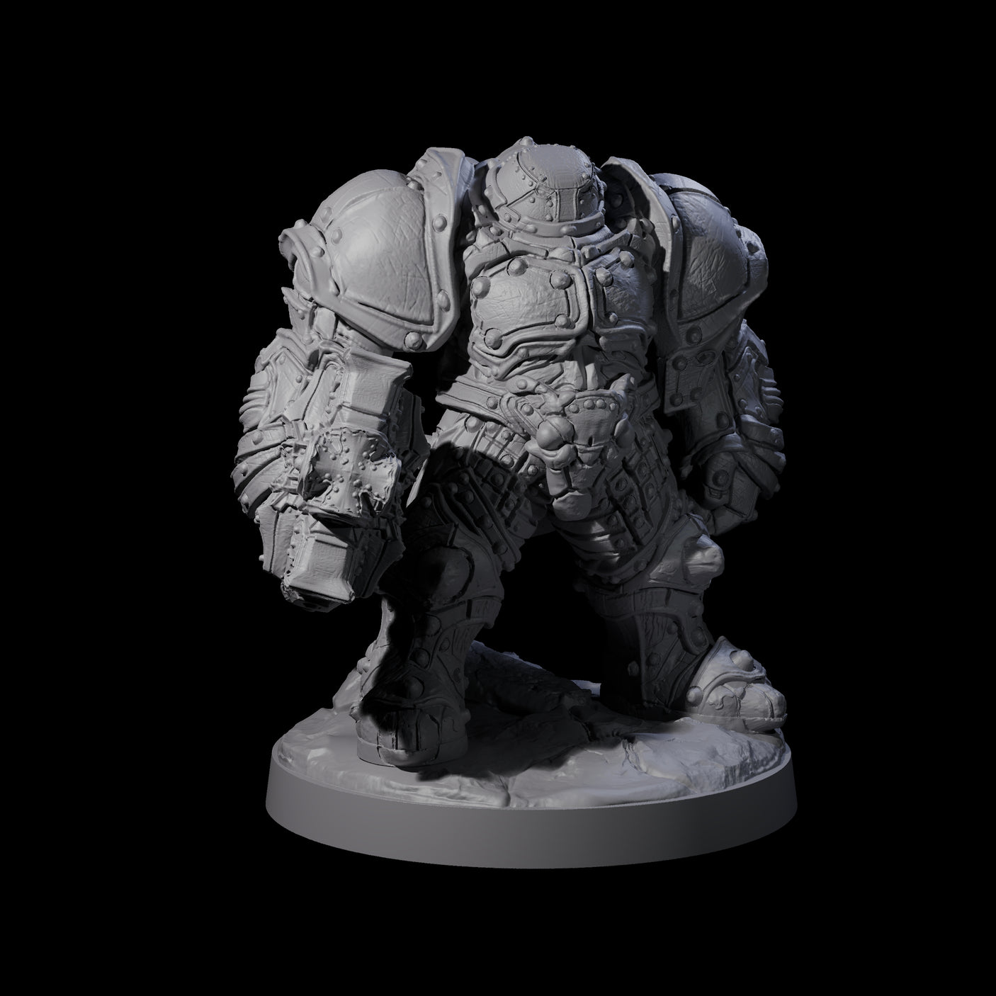 Imposing Warforged Juggernauts Miniature for Dungeons and Dragons, Pathfinder or other TTRPGs