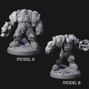 Imposing Warforged Juggernauts Miniature for Dungeons and Dragons, Pathfinder or other TTRPGs