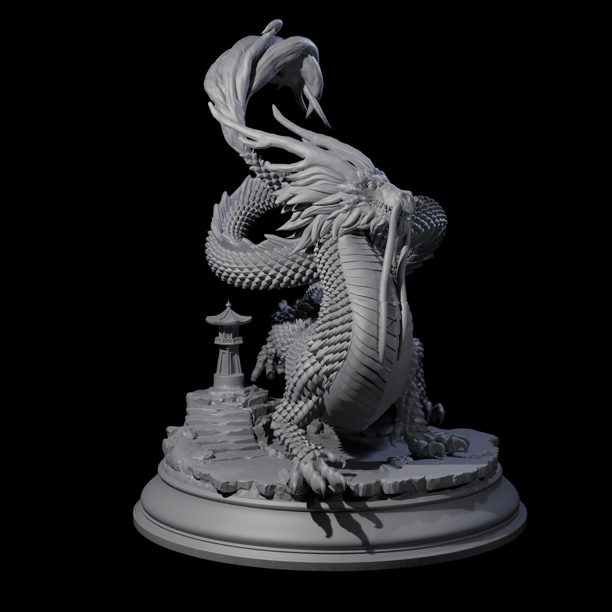 Impressive Gold Dragon Miniature for Dungeons and Dragons, Pathfinder or other TTRPGs