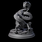 Impressive Gold Dragon Miniature for Dungeons and Dragons, Pathfinder or other TTRPGs