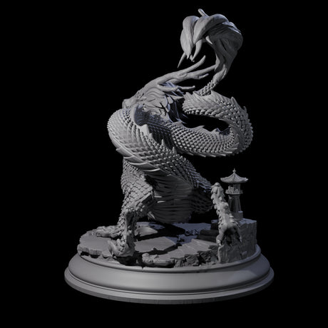 Impressive Gold Dragon Miniature for Dungeons and Dragons, Pathfinder or other TTRPGs