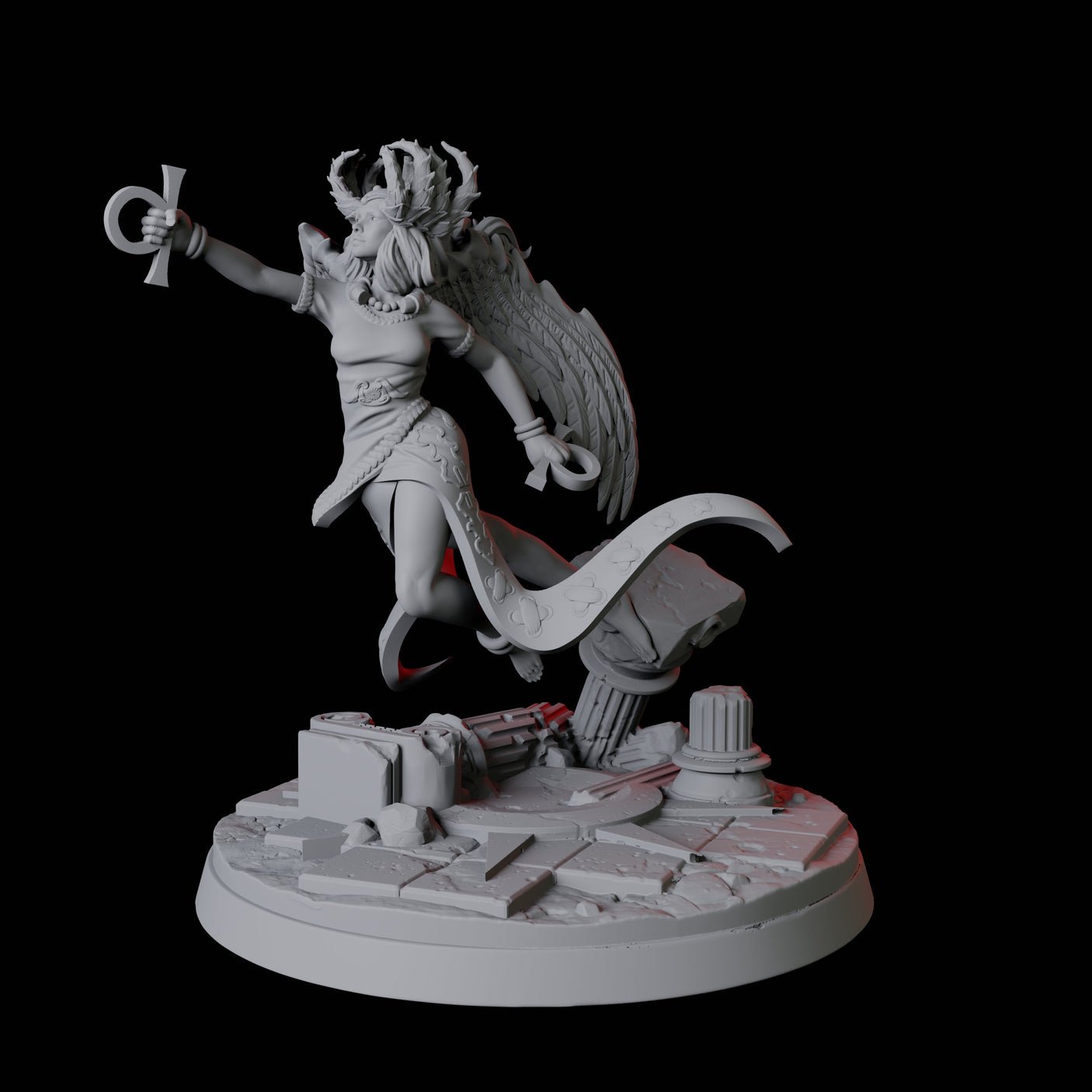 Inanna, Goddess of Love Miniature for Dungeons and Dragons, Pathfinder or other TTRPGs
