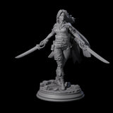Indomitable Human Ranger Miniature for Dungeons and Dragons, Pathfinder or other TTRPGs
