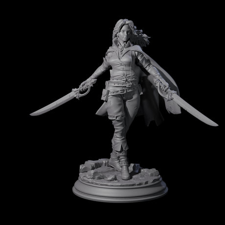 Indomitable Human Ranger Miniature for Dungeons and Dragons, Pathfinder or other TTRPGs