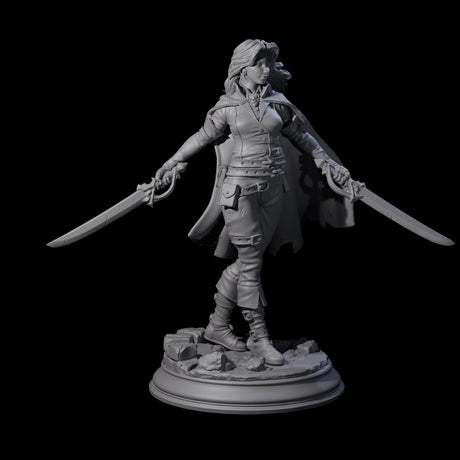 Indomitable Human Ranger Miniature for Dungeons and Dragons, Pathfinder or other TTRPGs