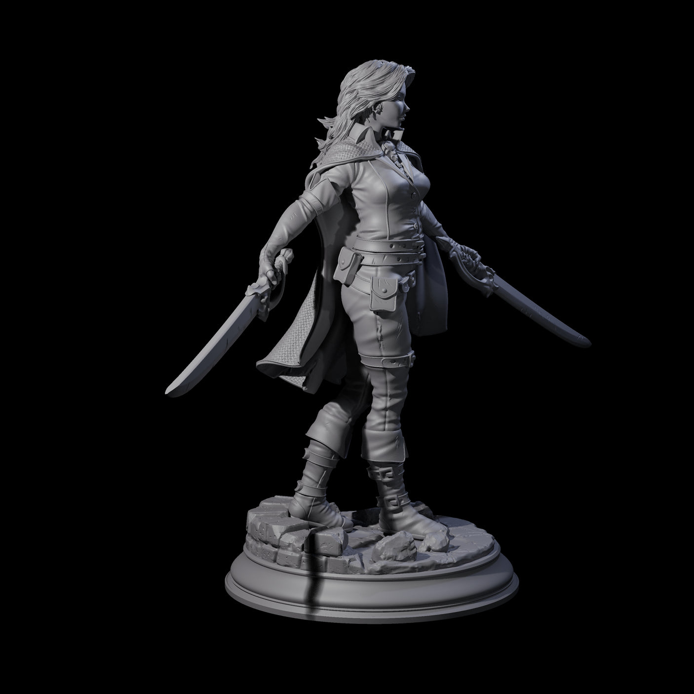 Indomitable Human Ranger Miniature for Dungeons and Dragons, Pathfinder or other TTRPGs