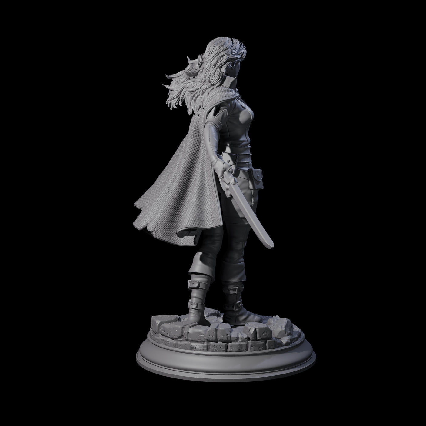 Indomitable Human Ranger Miniature for Dungeons and Dragons, Pathfinder or other TTRPGs