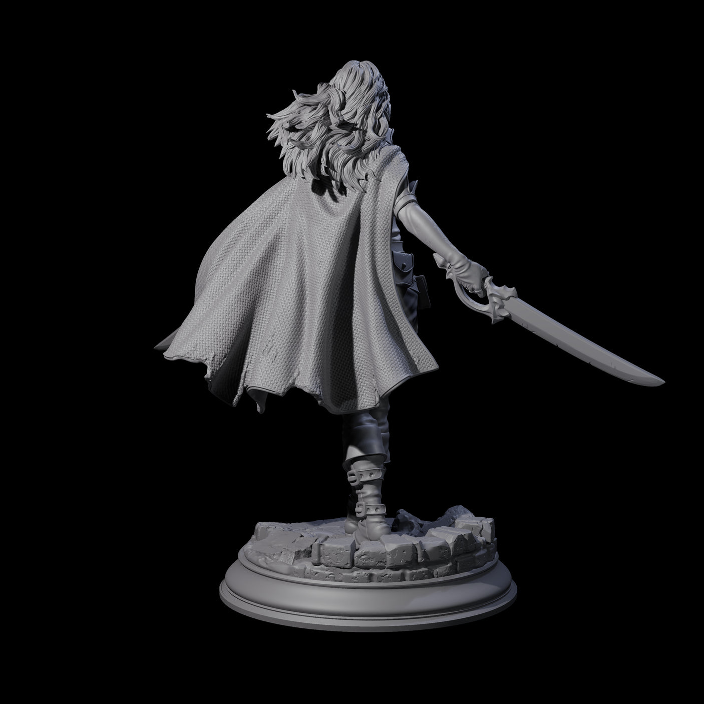 Indomitable Human Ranger Miniature for Dungeons and Dragons, Pathfinder or other TTRPGs