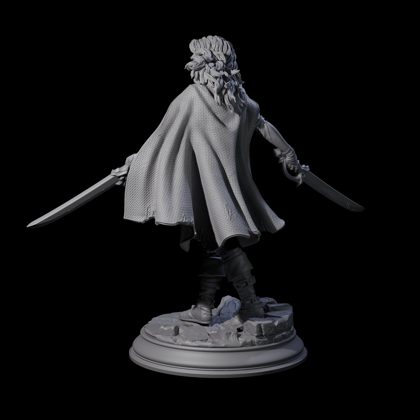 Indomitable Human Ranger Miniature for Dungeons and Dragons, Pathfinder or other TTRPGs