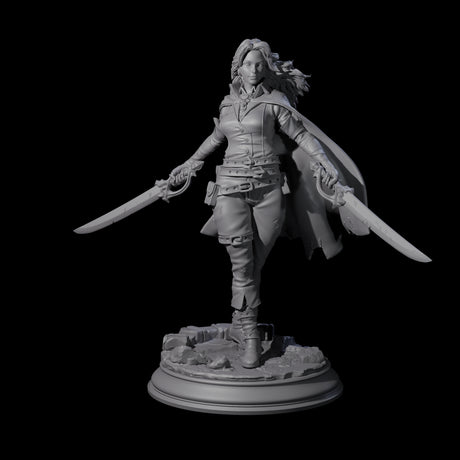 Indomitable Human Ranger Miniature for Dungeons and Dragons, Pathfinder or other TTRPGs