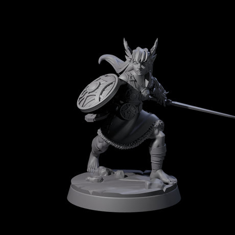 Indomitable Valkyrie Warrior Miniature for Dungeons and Dragons, Pathfinder or other TTRPGs