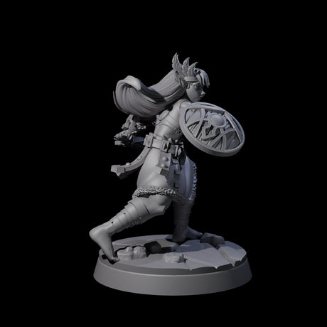 Indomitable Valkyrie Warrior Miniature for Dungeons and Dragons, Pathfinder or other TTRPGs
