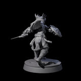 Indomitable Valkyrie Warrior Miniature for Dungeons and Dragons, Pathfinder or other TTRPGs