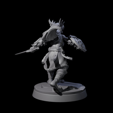 Indomitable Valkyrie Warrior Miniature for Dungeons and Dragons, Pathfinder or other TTRPGs