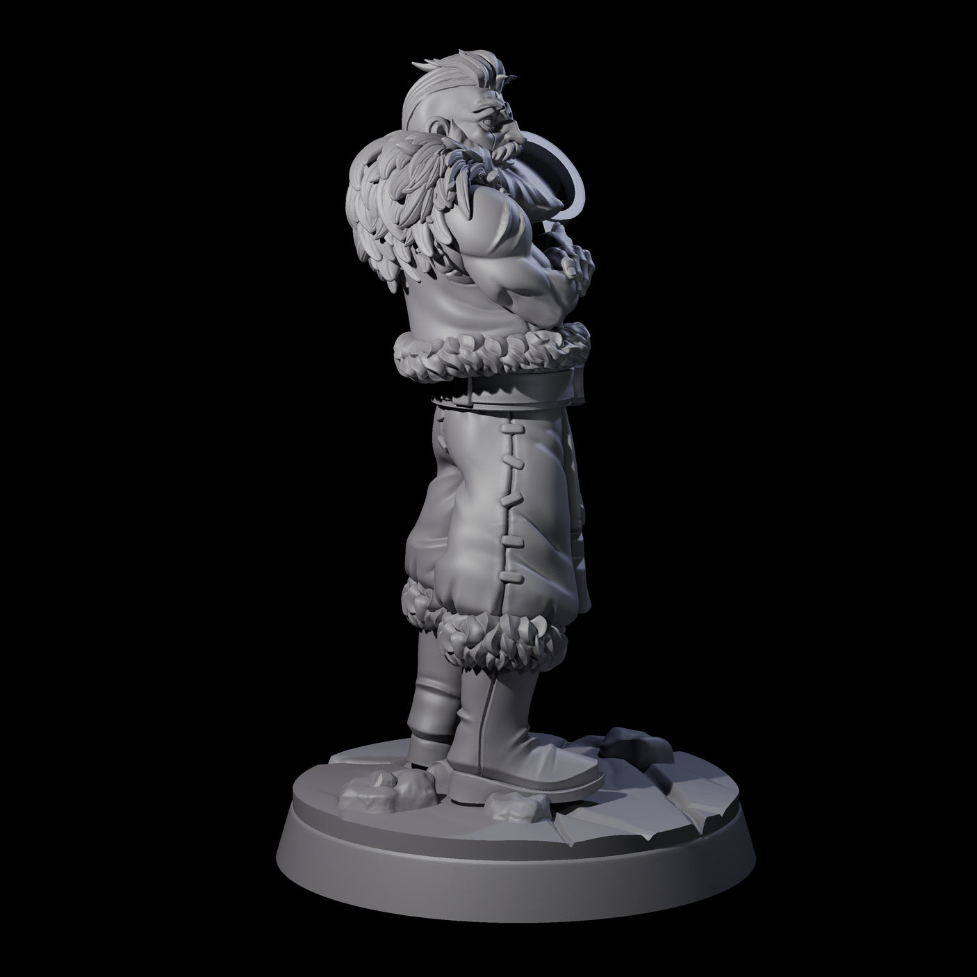 Indomitable Viking Family Father Miniature for Dungeons and Dragons, Pathfinder or other TTRPGs