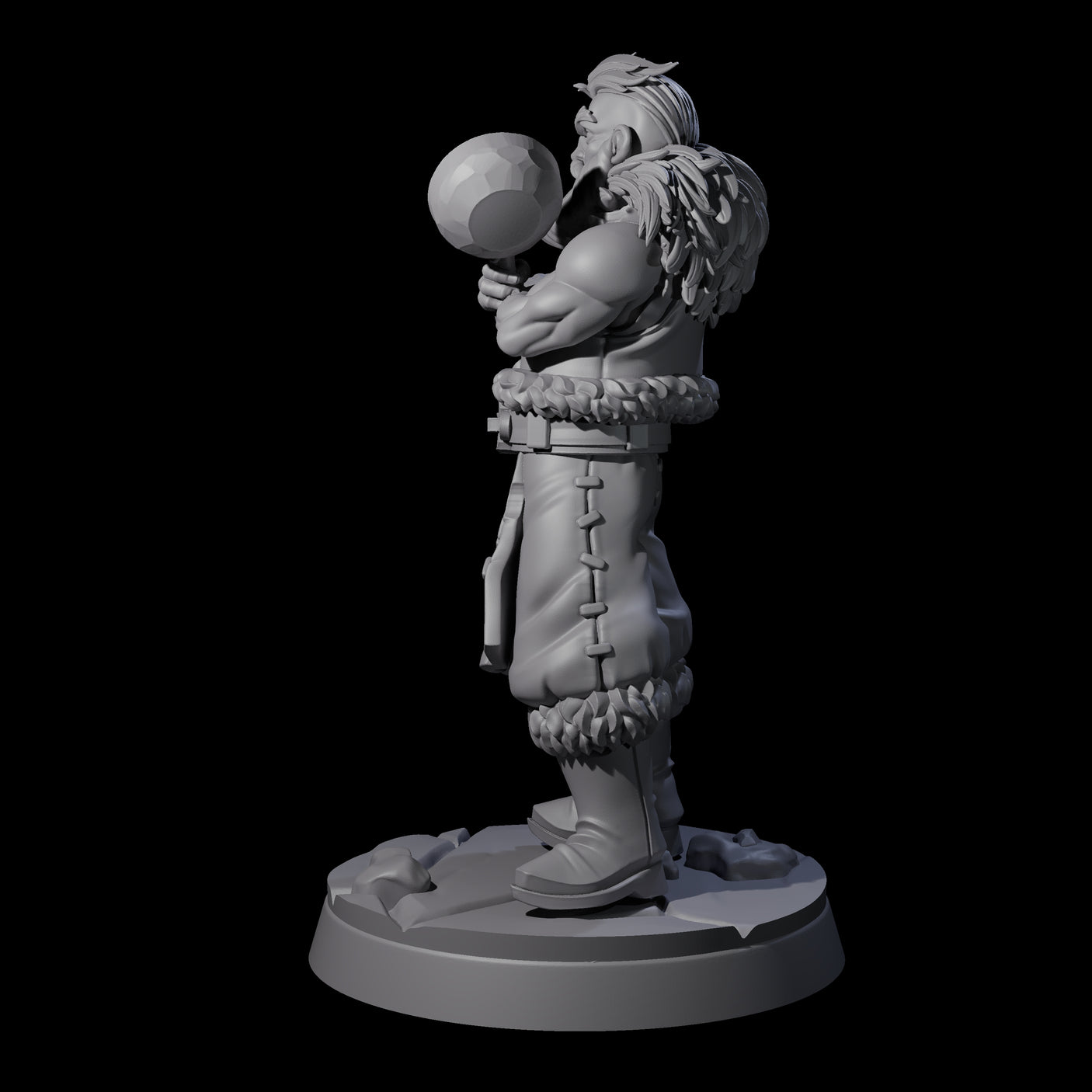 Indomitable Viking Family Father Miniature for Dungeons and Dragons, Pathfinder or other TTRPGs