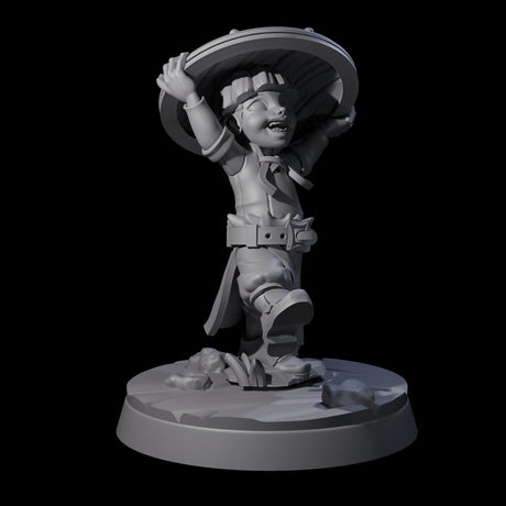 Indomitable Viking Family Kid B Miniature for Dungeons and Dragons, Pathfinder or other TTRPGs