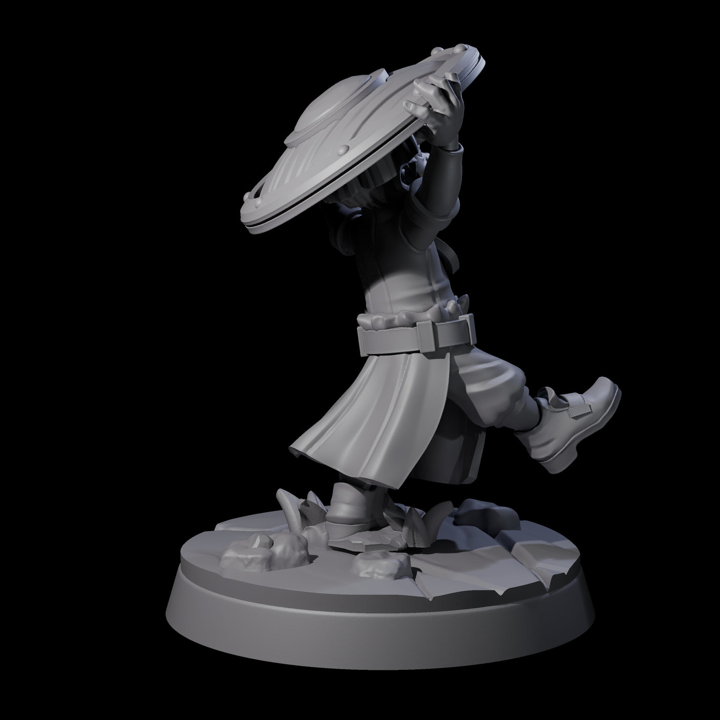 Indomitable Viking Family Kid B Miniature for Dungeons and Dragons, Pathfinder or other TTRPGs