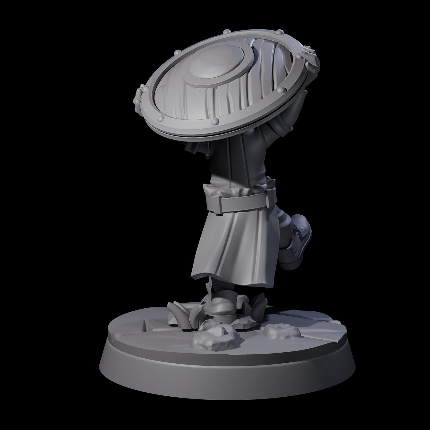 Indomitable Viking Family Kid B Miniature for Dungeons and Dragons, Pathfinder or other TTRPGs