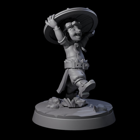 Indomitable Viking Family Kid B Miniature for Dungeons and Dragons, Pathfinder or other TTRPGs