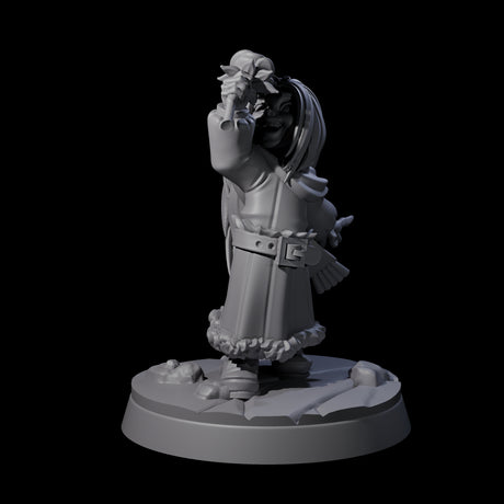 Indomitable Viking Family Kid D Miniature for Dungeons and Dragons, Pathfinder or other TTRPGs