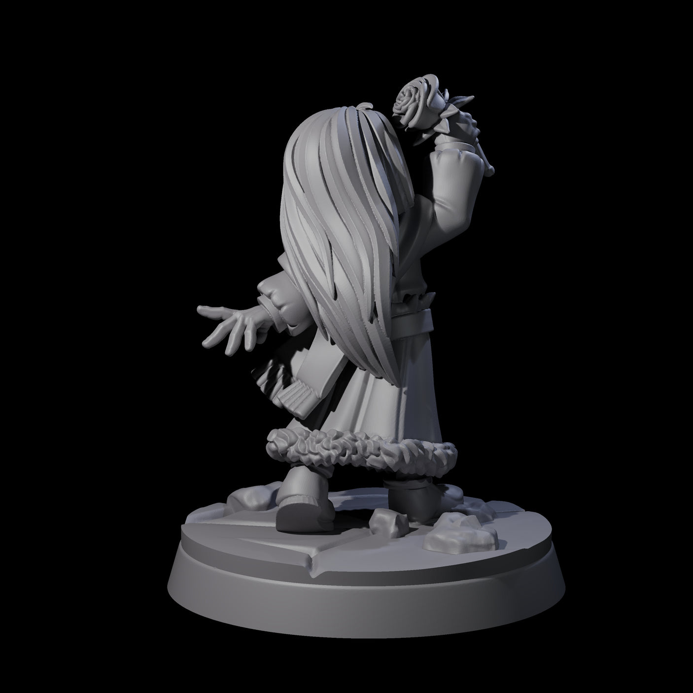 Indomitable Viking Family Kid D Miniature for Dungeons and Dragons, Pathfinder or other TTRPGs