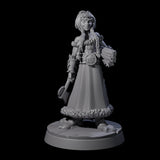 Indomitable Viking Family Miniature for Dungeons and Dragons, Pathfinder or other TTRPGs