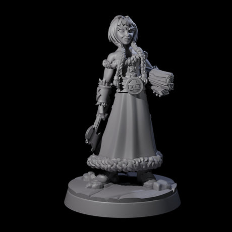 Indomitable Viking Family Miniature for Dungeons and Dragons, Pathfinder or other TTRPGs
