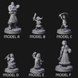 Indomitable Viking Family Miniature for Dungeons and Dragons, Pathfinder or other TTRPGs