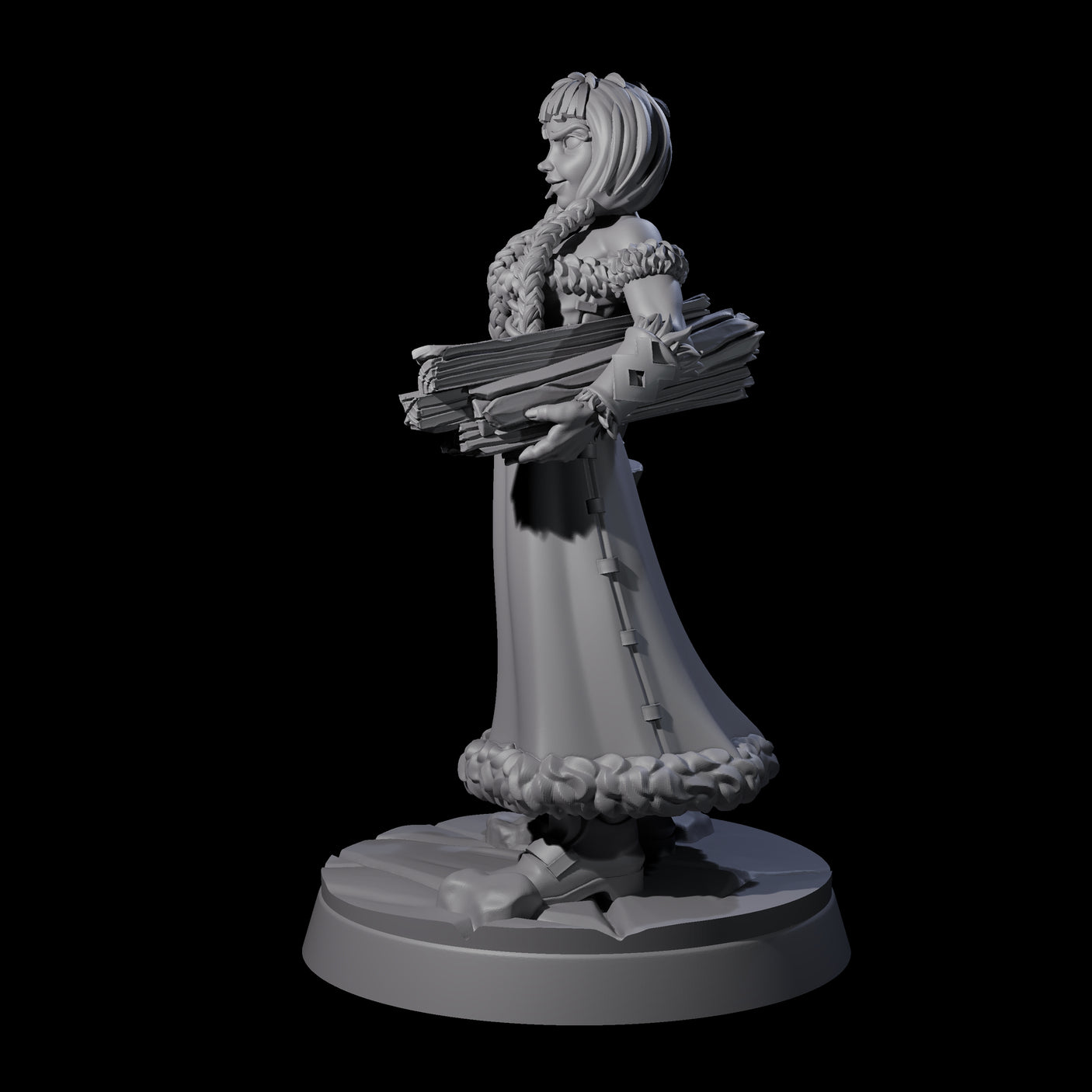 Indomitable Viking Family Mother Miniature for Dungeons and Dragons, Pathfinder or other TTRPGs
