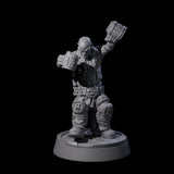 Inebriated Orc Reveler B Miniature for Dungeons and Dragons, Pathfinder or other TTRPGs