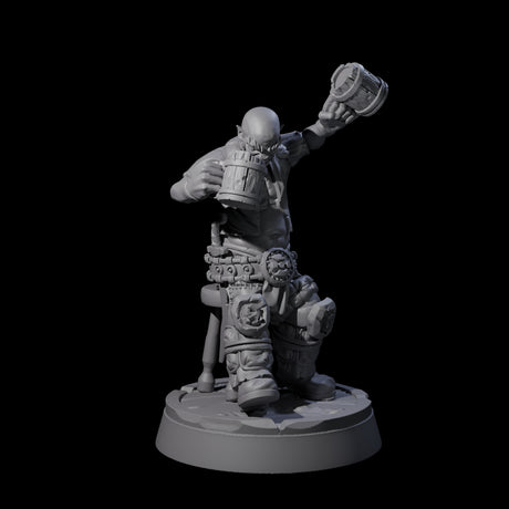 Inebriated Orc Reveler B Miniature for Dungeons and Dragons, Pathfinder or other TTRPGs