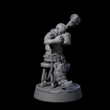 Inebriated Orc Reveler B Miniature for Dungeons and Dragons, Pathfinder or other TTRPGs