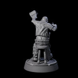 Inebriated Orc Reveler B Miniature for Dungeons and Dragons, Pathfinder or other TTRPGs