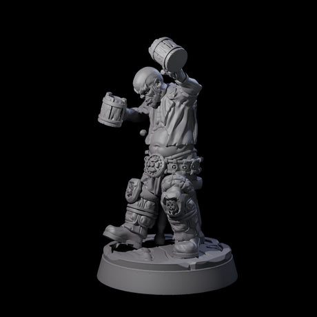 Inebriated Orc Reveler B Miniature for Dungeons and Dragons, Pathfinder or other TTRPGs