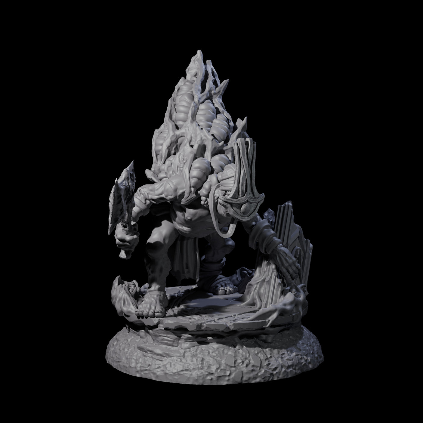 Infected Hive Thrall A Miniature for Dungeons and Dragons, Pathfinder or other TTRPGs