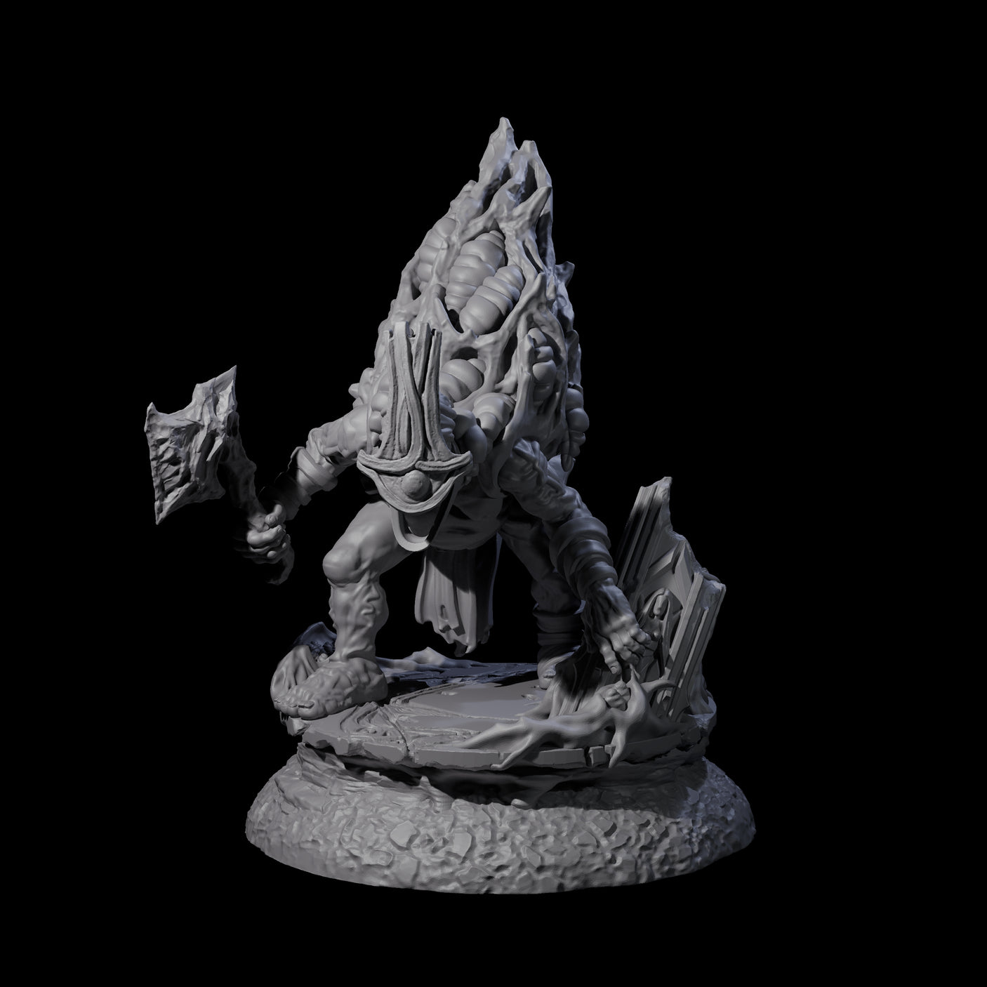 Infected Hive Thrall A Miniature for Dungeons and Dragons, Pathfinder or other TTRPGs