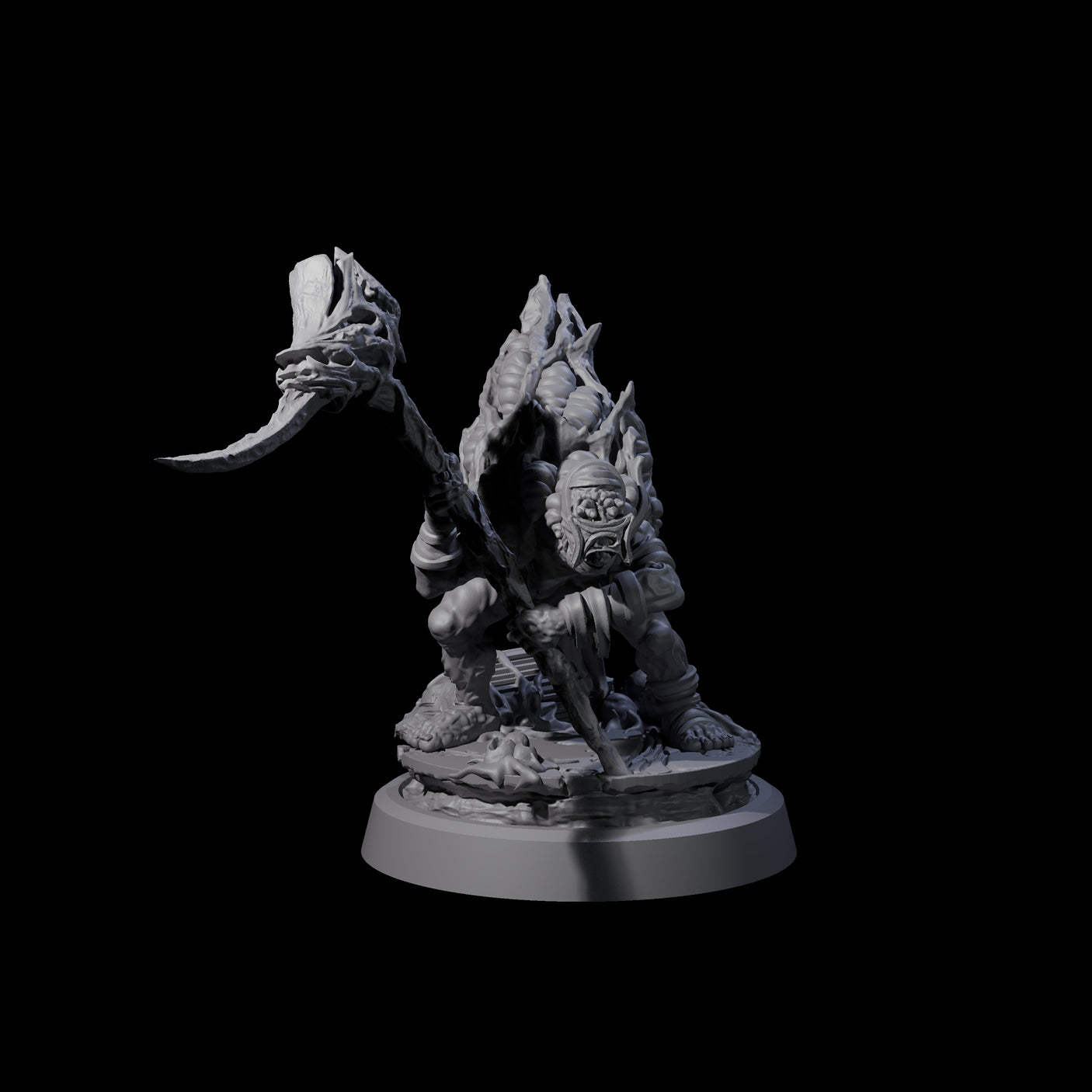 Infected Hive Thrall C Miniature for Dungeons and Dragons, Pathfinder or other TTRPGs