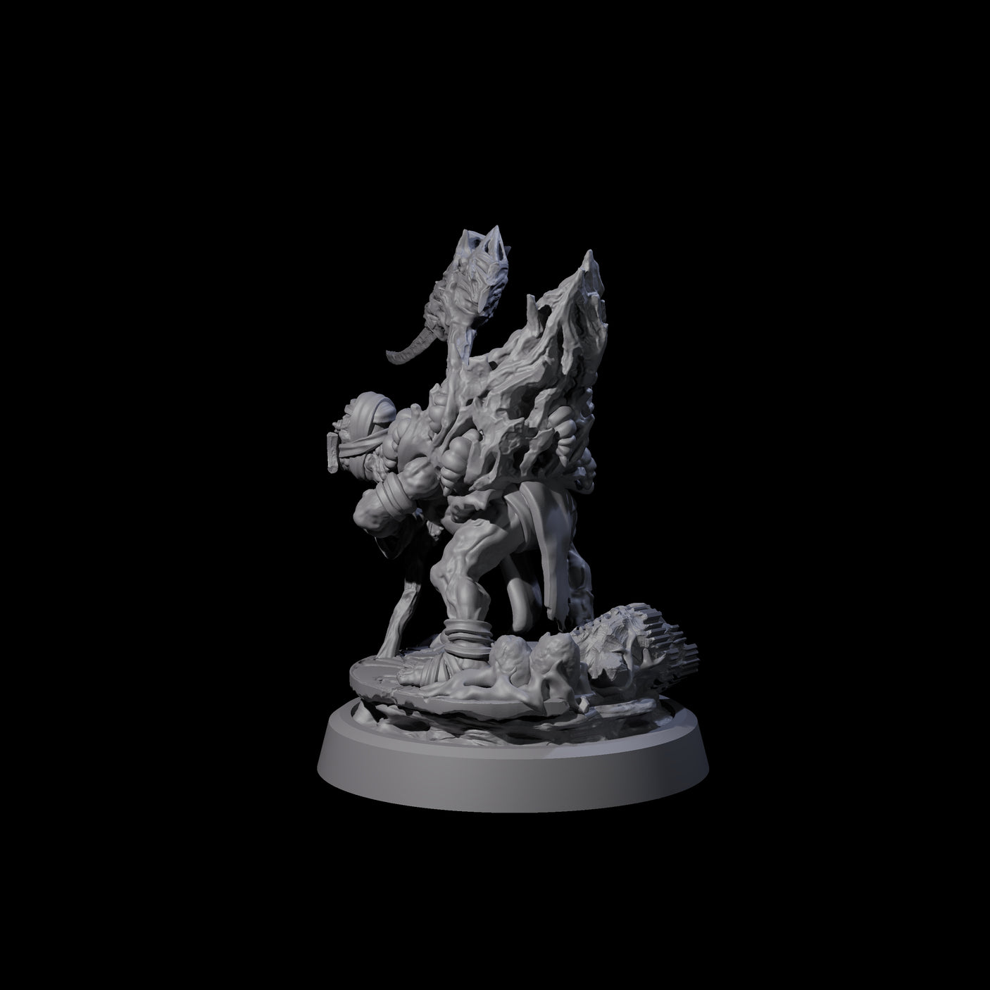 Infected Hive Thrall C Miniature for Dungeons and Dragons, Pathfinder or other TTRPGs