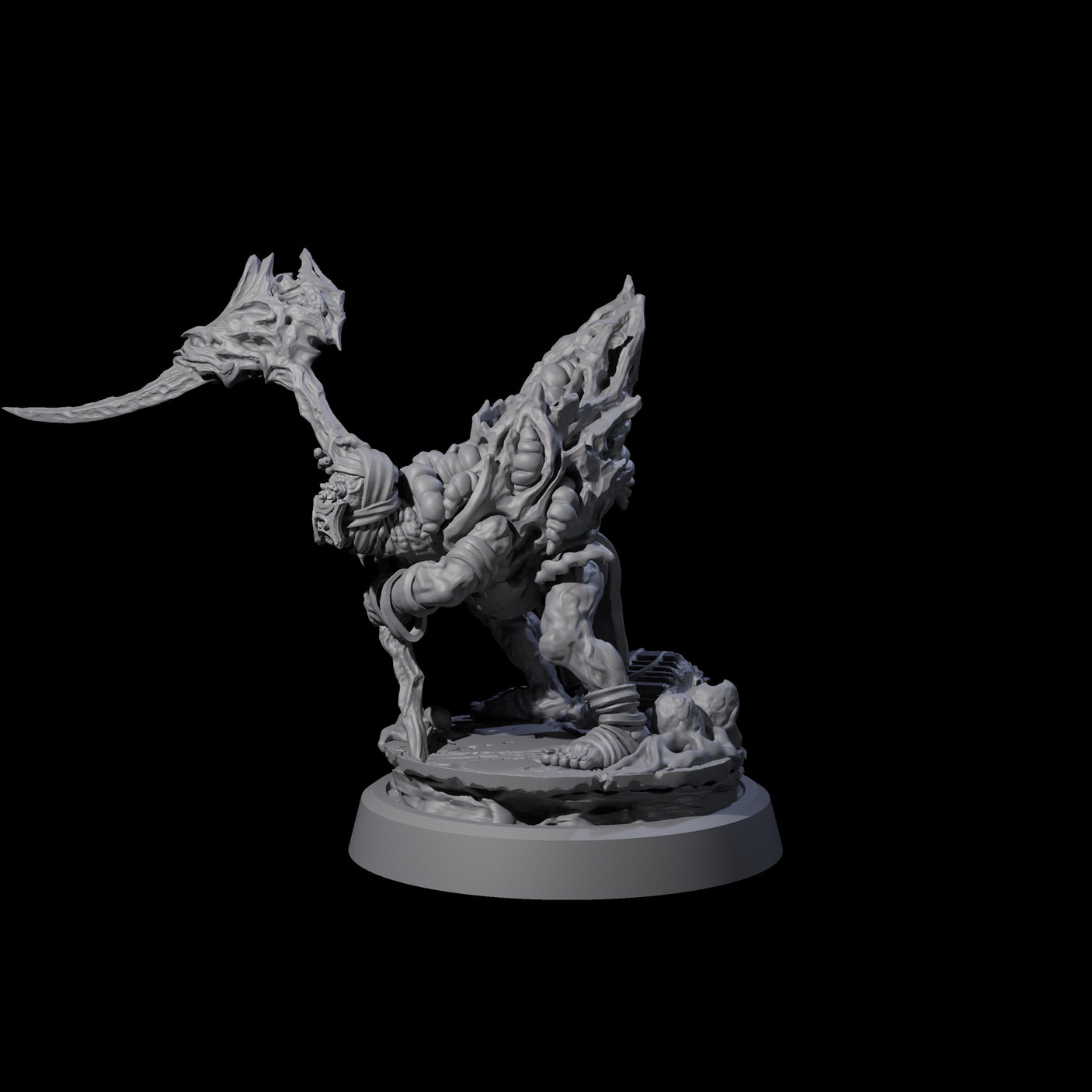 Infected Hive Thrall C Miniature for Dungeons and Dragons, Pathfinder or other TTRPGs