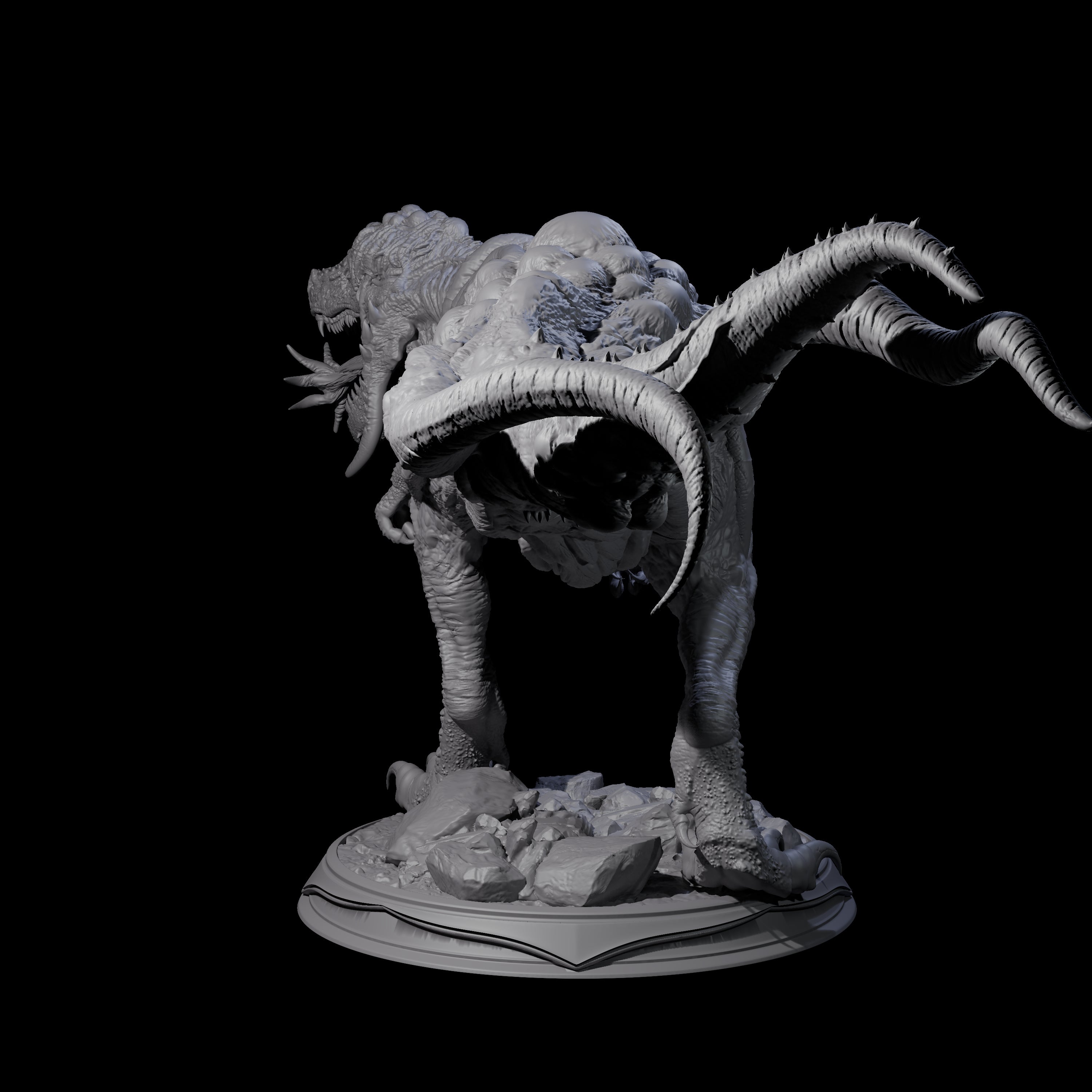 Infected Tyrannosaurus Rex Miniature for Dungeons and Dragons, Pathfinder or other TTRPGs