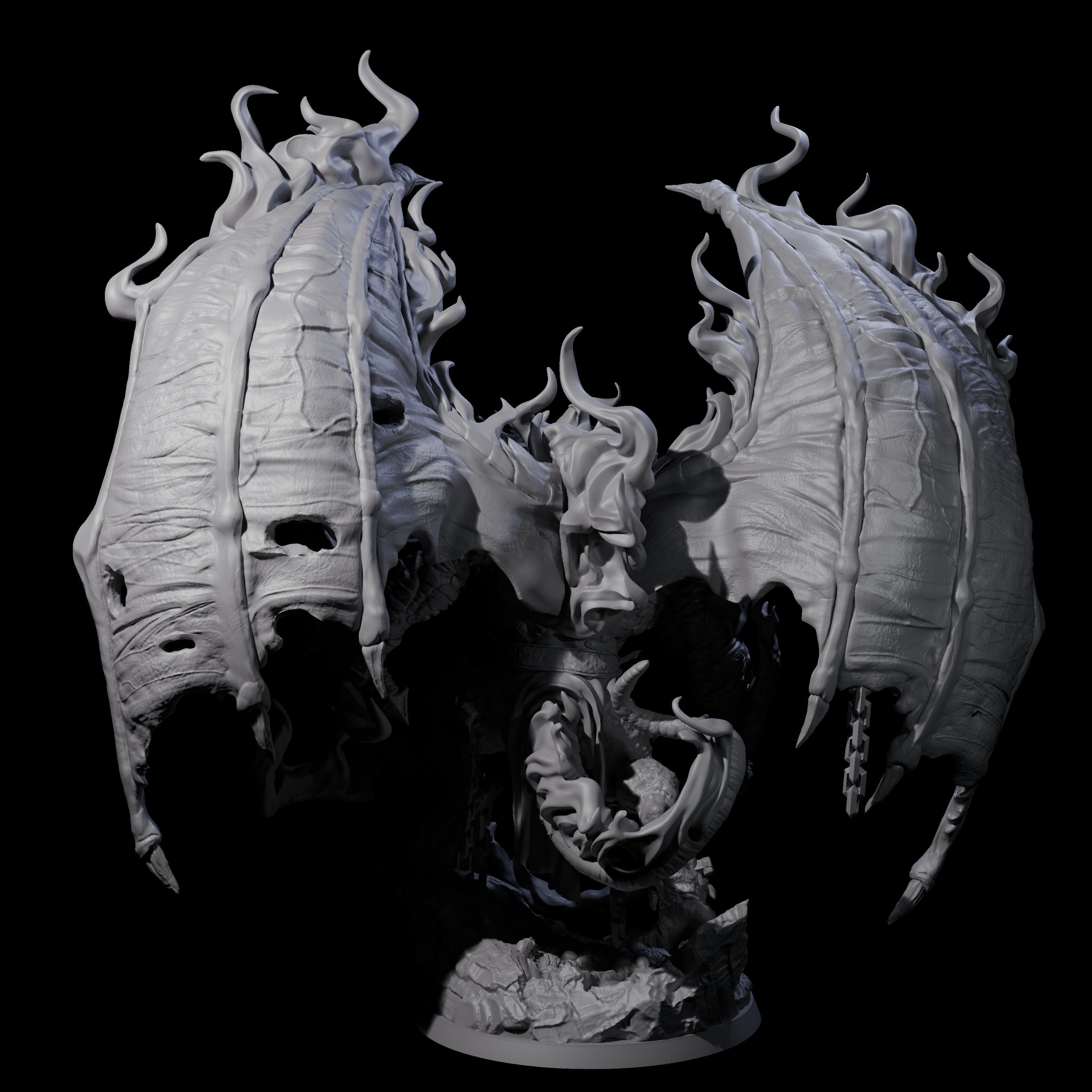 Infernal Demon Archfiend Miniature for Dungeons and Dragons, Pathfinder or other TTRPGs