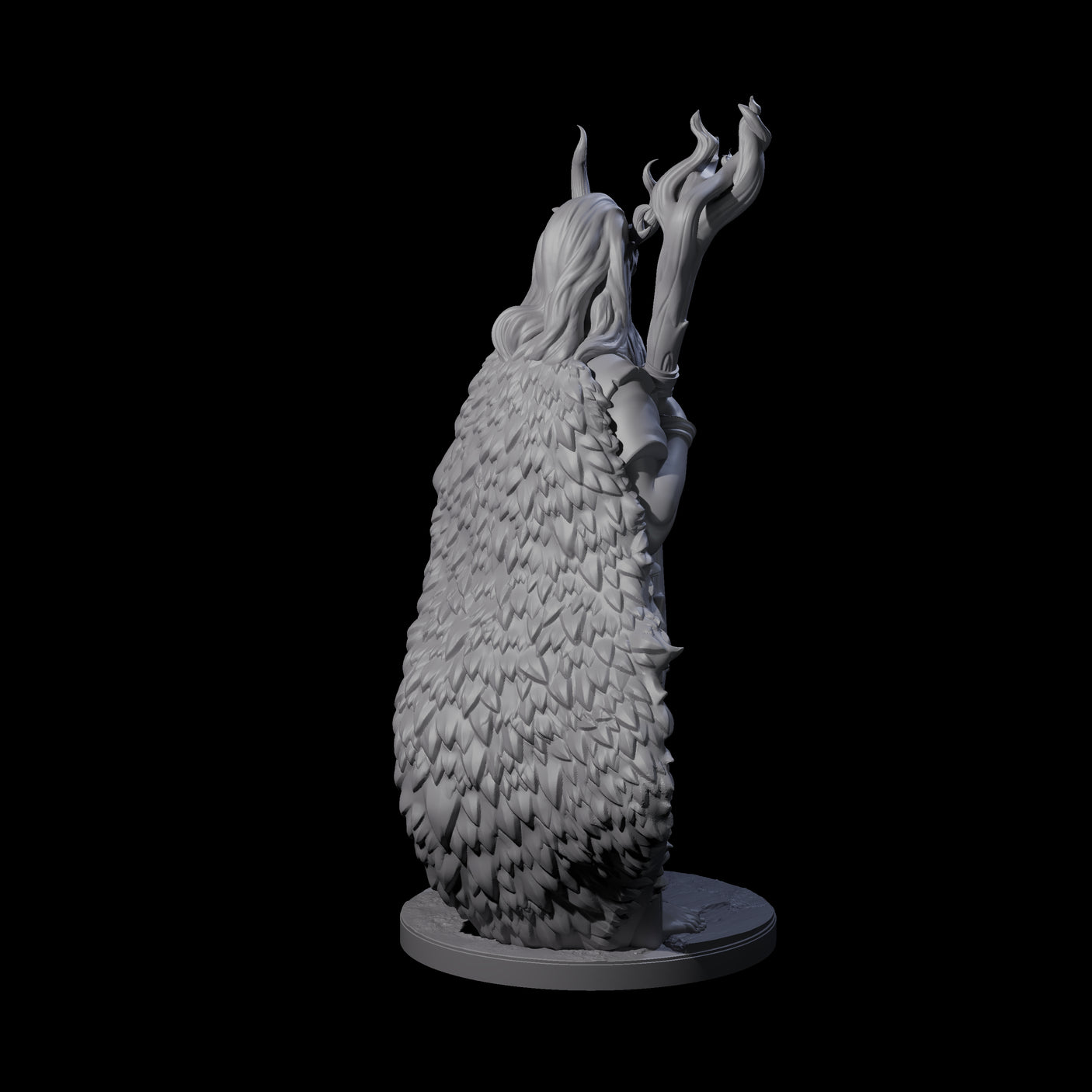 Infernal Demon Warlock Miniature for Dungeons and Dragons, Pathfinder or other TTRPGs