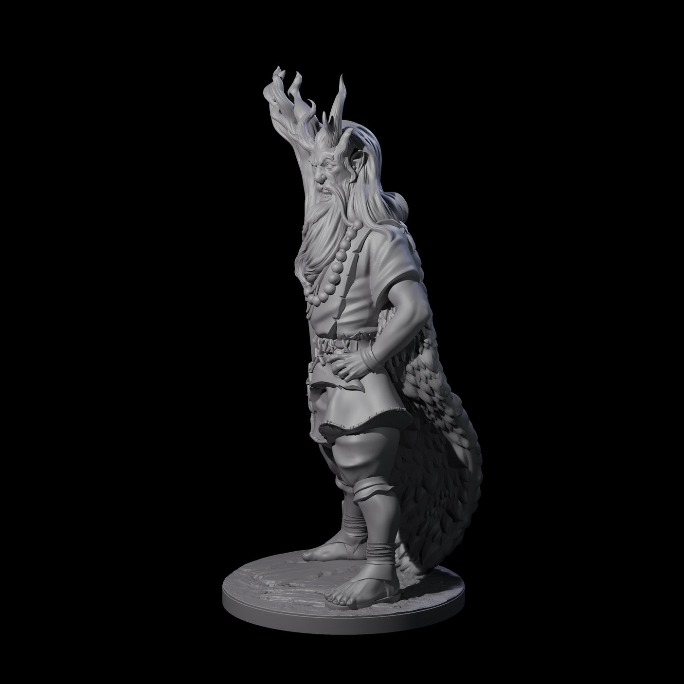 Infernal Demon Warlock Miniature for Dungeons and Dragons, Pathfinder or other TTRPGs