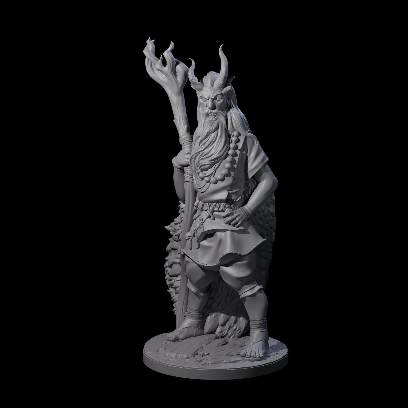 Infernal Demon Warlock Miniature for Dungeons and Dragons, Pathfinder or other TTRPGs